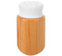 FRCOLOR Manual Face Exfoliating Brush with Wooden Handle and Soft Fiber Bristles, Gentle the Skin and Removes Excess Oil, for Women while Traveling or Working