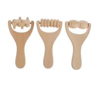 FRCOLOR Manual Foot Massage Roller Material Portable Tool for Plantar Relief 3pcs with Ergonomic Handle for Relaxation and Muscle Tension Relief