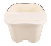FRCOLOR Massage Foot Bath Tub Basin Soaking Bath White Plastic Cover for Home Spa Relaxation