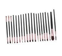 FRCOLOR Material Makeup Brush Set 20 Piece Collection Face Powder Eyebrow Foundation Beauty Tools for Women