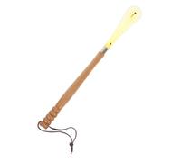FRCOLOR Maternity Shoe Lifter Wooden Handle Rubber Tip for Easy Insertion and Hanging for Convenient Storage for Pregnant Women Seniors Anyone Needing Portable Shoe Horn Tool for Home