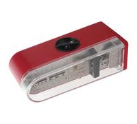 FRCOLOR Mechanical Metronome for Musical Instruments Lightweight Loud Sound Simple Elegant Design Red Abs Metal for Music Examination and Rehearsals Suitable for Beginners and Musicians