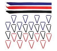 FRCOLOR Medal Sturdy, Clips Ribbons with Neck Award 30pcs Snap Polyester Material, Comfortable for Lanyard Sports, Competitions, Business Parties, and Outdoor Events