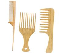 FRCOLOR Mens Combs Hairdressing Comb Styling Wide Tooth Bamboo for Men for Family and Friends