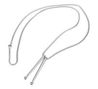 FRCOLOR Men's Stainless Steel Drumsticks Pendant Necklace for Drummers Rock Music Jewelry Gift Lightweight Punk Style Accessory for Women and Men Suitable for Parties Daily Wear and