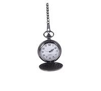 FRCOLOR Men's Vintage Pocket Watch Chain Stylish Classic Polished Mechanical Watch Stainless Steel Blank White Dial for Gifting on Special Occasions