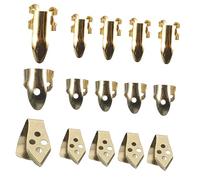 FRCOLOR Metal Banjo Finger Picks Set Gold Thumb Picks for Guitar Ukulele 3-Piece Guitar Playing Accessory for Easy Strumming and Fingerstyle