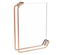 FRCOLOR Metal Desktop Photo Frame Standing Picture Frame with Acrylic and Metal Material, Modern Elegant Design, Not Easy to Be Broken, for Travel and Holiday Display
