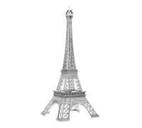 FRCOLOR Metal Eiffel Tower Figurine Zinc Alloy Desktop Statue Silver