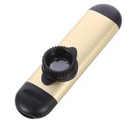 FRCOLOR Metal Kazoo Professional Musical Instrument for Adults and Lightweight Kazoo with Bright Gold Finish Easy to Carry and Play for Guitar and Ukulele Accompaniment