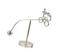 FRCOLOR Metal Material Balancing Tumbler Physics Toy Kinetic Art Perpetual Motion Desktop Ornament Iron Tumbler