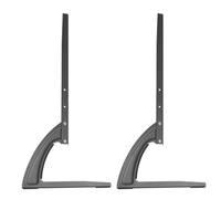 FRCOLOR Metal Thickened Steel Tv Stand Replacement Base with Triangle Support and Adjustable Design Safe and Sturdy for 40-70 Inches Flat Screen Tvs for Office and Store