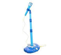 FRCOLOR Microphone Blue Early Educational Singing Karaoke for Boys and Promotes Creativity and Color Cognition Safe Premium Plastic Play Music Without Battery