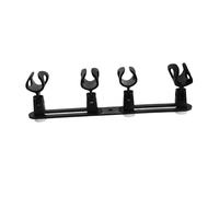 FRCOLOR Microphone Clamp Holder with Clip Mounts and Aluminum Poles for Desktop Mic Stand Adapter Flexible Multi-mic Mount for Recording Live Streaming and Group Discussions