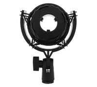 FRCOLOR Microphone Shock Mount for Diameter 21mm-25mm, Plastic Condenser Mic Holder Heavy Duty Suspension Arm, Reduces Vibration Noise, Wide Compatibility for Studio Sessions and Live