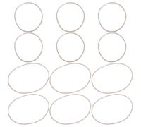 FRCOLOR Microphone Shock Mount Rubber Bands for Vibration Isolation and Shock Absorption 12pcs Sturdy Rubber Replacement Rings Compatible with Microphone Holder, for Professional