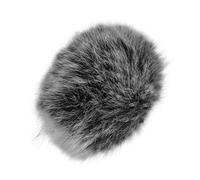 FRCOLOR Microphone Windscreen Cover Furry Mic for Noise Reduction Easy Install Remove Compatible with Various Microphones Elegant Design for Creators