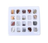 FRCOLOR Mineral Specimens Natural Crystal Rock Specimens for Science Learning Preschool Teaching Aid Creative Geology Kit for Boys and Safe Educational