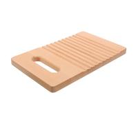 FRCOLOR Mini Beech Wood Washing Board for Hand Washing Clothes Station with Smooth Grip Montessori Educational Laundry Tool for Boys Develop Responsibility and Coordination