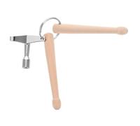 FRCOLOR Mini Drumstick Keychain Wooden Drum Stick Charm for Backpack Handbag Durable Drummer Gift Accessory with Convenient Key Ring and Polished Surface