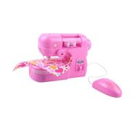 FRCOLOR Mini Electric Sewing Machine for Lightweight Pretend Interactive Educational Learning Enhancing Fine Motor Skills and Hand Eye Coordination for Beginners