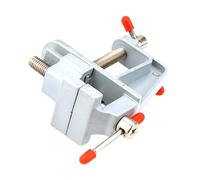 FRCOLOR Mini Metal Table Vise Clamp for Jewelry Making and Model Crafting Small Workbench Clamp for Woodworking Electronics Repair and DIY Projects