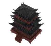 FRCOLOR Mini Pavilion Pagoda Printed Chinese Architecture Model for Micro Landscape Fish Tank Decoration Portable Zen Garden Ornament for Bonsai Aquarium Craft Projects