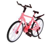 FRCOLOR Mini Racing Bike for Princess Bicycle Model with Realistic Details Imaginative Dollhouse Furniture Accessory Fine Motor Skill Development Birthday Party Cake Topper Gift