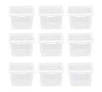 FRCOLOR Mini Reptile Breeding Box Portable Transparent Creeper House for Feeding Small Spiders and Insects with Ventilated Design