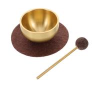 FRCOLOR Mini Singing Bowl Set Cushion and Mallet, Small Handmade Meditation Sound Bowls for Yoga, Mindfulness, and Healing Therapy Accessories