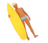 FRCOLOR Mini Surfing Boy Figurine for Sand Tray Detailed Beach Party Model with Surfer Boy Design Collectible Micro Landscaping Decoration for Sand Table Scenes