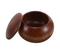 FRCOLOR Mini Wooden Souvenir Urn Keepsake Container Solid Wood Memorial Pet Urn for Ashes Keepsake Desk Decoration