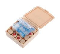 FRCOLOR Miniature Dollhouse Chess Set Portable Chinese Chess Pieces for Dollhouse Decoration Realistic Design for Imaginative Play and Creative Decoration for Miniature Room Accessories