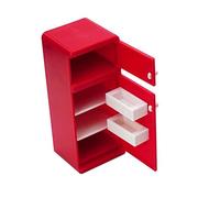 FRCOLOR Miniature House Refrigerator Model Educational for Boys and Plastic Mini Fridge Plaything for Early Childhood Learning and Hands Skill Development Friendly Decor for Dollhouses and