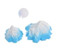 FRCOLOR Miniature Iceberg and Models Versatile Visual Delight 3pcs with Realistic Design, Pvc Material, for Landscapes and Aquarium Decorations for Home and Office