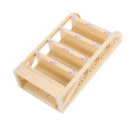 FRCOLOR Miniature Supermarket Shelf for Dollhouse Multi Layer Display Rack Sturdy Storage Cabinet for Pretend Play Kitchen Decoration Realistic Doll's House Accessories