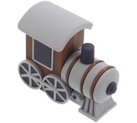 FRCOLOR Miniature Train Cake Topper for Birthday Party Childsafe Soft Grey Locomotive Decoration Playful Cake Decoration for Shower and Birthday Celebrations