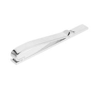 FRCOLOR Minimalist Silver-tone Crucifix Tie Clip for Men, Copper Material with Hollow out Design and Refined Gloss, Secure Hold Non Slip Business and Wedding Necktie Accessory