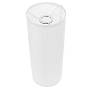 FRCOLOR Modern Tall Cylinder Fabric Lamp Shade Floor Lamp Cover Suitable for E27 Light Socket White Fabrics and Iron Material Softens Lighting Practical Minimalist Design for Bedroom
