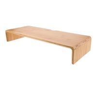 FRCOLOR Monitor Simple Bamboo for Riser Home and Desktops Office Stand Rustic Laptop Stand with Good-looking Design Beige Computer Monitor for Eye Health and Home Decoration