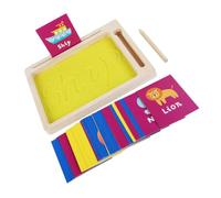 FRCOLOR Montessori Sand Tray Drawing Board for Early Learning Letter Tracing Sensory Pad Educational Enhances Writing Drawing Skills Creative DIY Art for Preschool Classroom