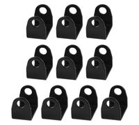 FRCOLOR Motorcycle Fog Light Mount Brackets with Multi Angle Adjustment Holes 10pcs Black Aluminum and Modular Quick Release Design, Versatile Compatibility for Mountain Crossing