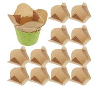 FRCOLOR Muffin Liners Medium Size 100Pcs Lotus-Themed Greaseproof Baking Cups Disposable Paper Cups for Birthday Baking Events 1.97X1.97X2.76 Inch