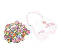 FRCOLOR Multi Color Artificial Crystal Gems for DIY Charms with Handbag Fake Gem for Art Making Supplies Home Decor Birthday Gifts