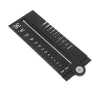 FRCOLOR Multi-function Aluminium Alloy Ruler Compass Protractor with User-friendly Scale for Outdoor Measuring and Classroom Lessons, Precision Drafting Supplies for Students