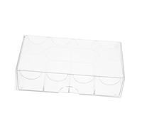 FRCOLOR Multi Functional Poker Chip Holder Wear Resistant Case with Four Grid Design for Convenient Storage and Classification Management for Gaming and Chip Organization