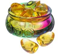 FRCOLOR Multi-Functional Rock Crystal Decorative with Unique Design, Enhance Prosperity for Home and Office Table Decorations, Creative Crystal Cornucopia Ornament