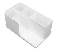 FRCOLOR Multi-grid Makeup Organizer for Cosmetics Lipsticks Perfumes Practical Dresser Storage Case for Women Easy to Clean and Find Essentials White