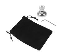 FRCOLOR Multi-hole Tuning Fork Holder Stand with Protective Sleeve Scratch-resistant Metal Feet Replacement for Musical Instruments Lightweight Portable Design with Storage Bag and Spanner