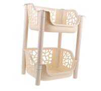 FRCOLOR Multi-layer Storage Rack Living Room Shelves Modern Organizer Sturdy 2-tier Bookcase Boys and Girls Toy Shelf